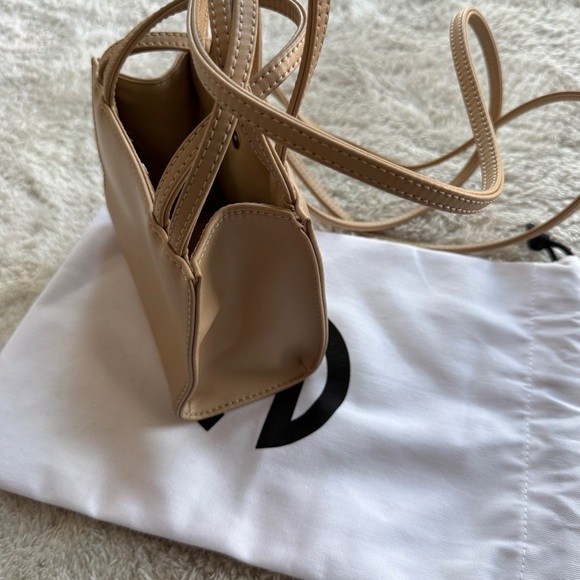 Telfar Vegan Leather Small Shopping Bag in Cream - Picture 3 of 6